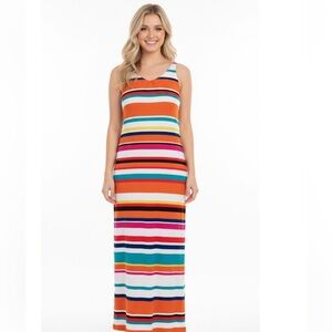 Lila Rose striped maxi dress multicolor size 2